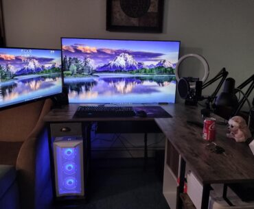 So just another picture of my system. Some people were confused on why my gaming monitor was in front of my tv