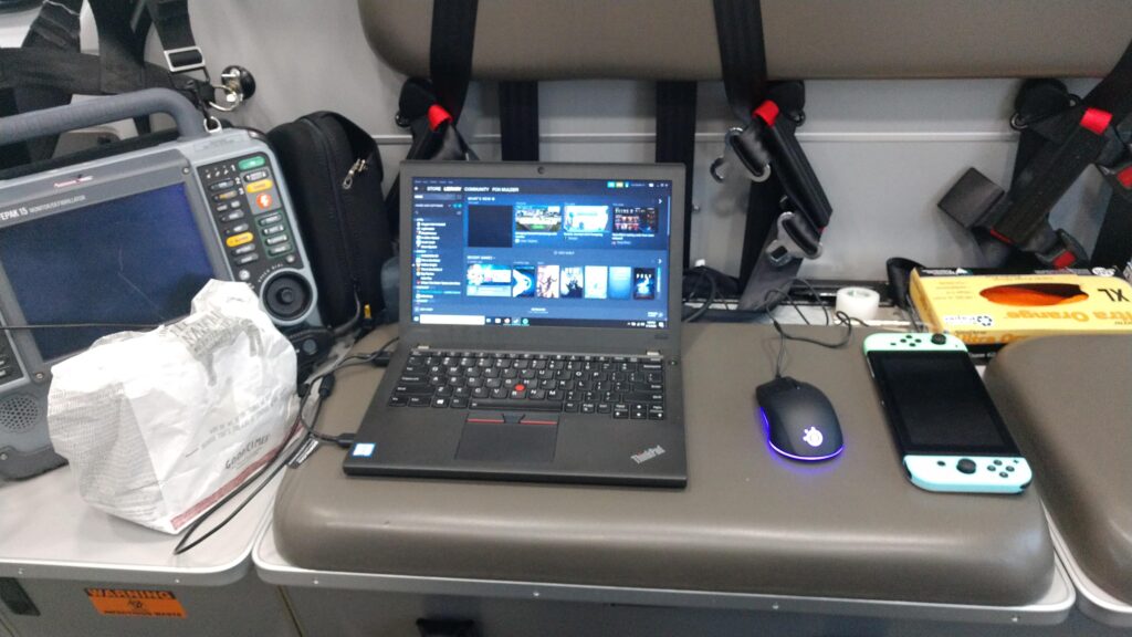 I work on an ambulance 12 hours a day.