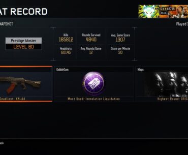 What’s your zombies level in Bo3 to Cold War?