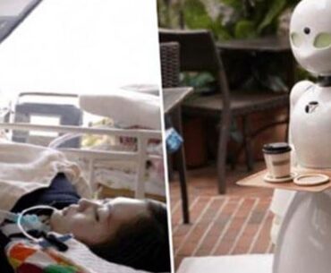 A cafe in Japan is hiring paralyzed people to to control robot servers in order to still make an income.