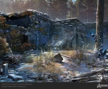 It looks like Die Maschine was originally supposed to have a different layout. Here is some concept art that released last year