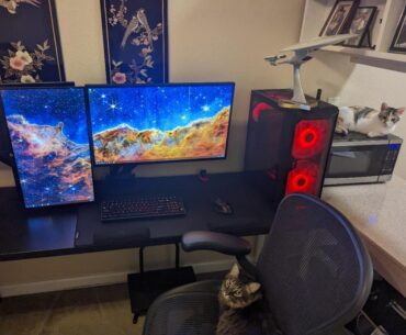Finally replaced my 5-year-old, cat-destroyed Ikea chair and got some classy new WoB keycaps. It is finished... for now.