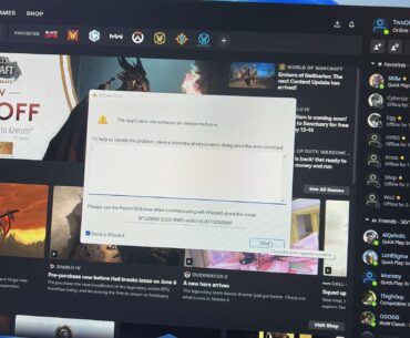 Anyone getting this error when playing games like Overwatch