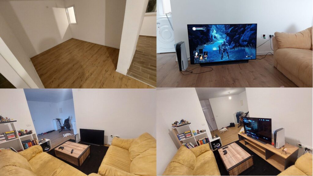 moved to a new place and finally finished what I had in mind about the living room battlestation. Any tips? anything I should add?