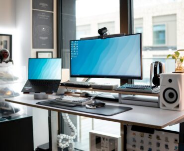 Discover the Tranquility of Blue: A Look Inside My Serene Workspace