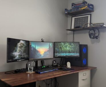 Finally finished hand making a desk top worthy of being average
