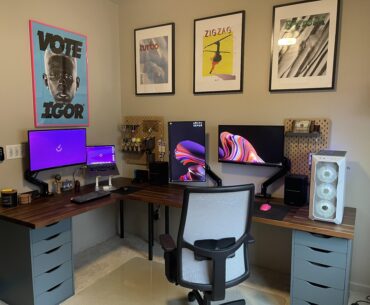 Finished setup! Stoked on how this came together - lots of inspiration from this community