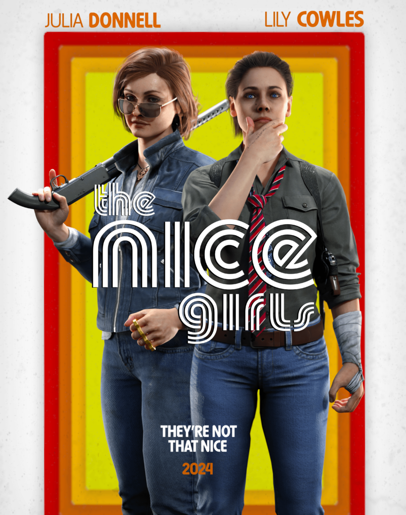 The Nice Guys poster but it's "The Nice Girls" with Park & Portnova (render by me)
