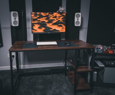 Just finished my triple computer music production setup!