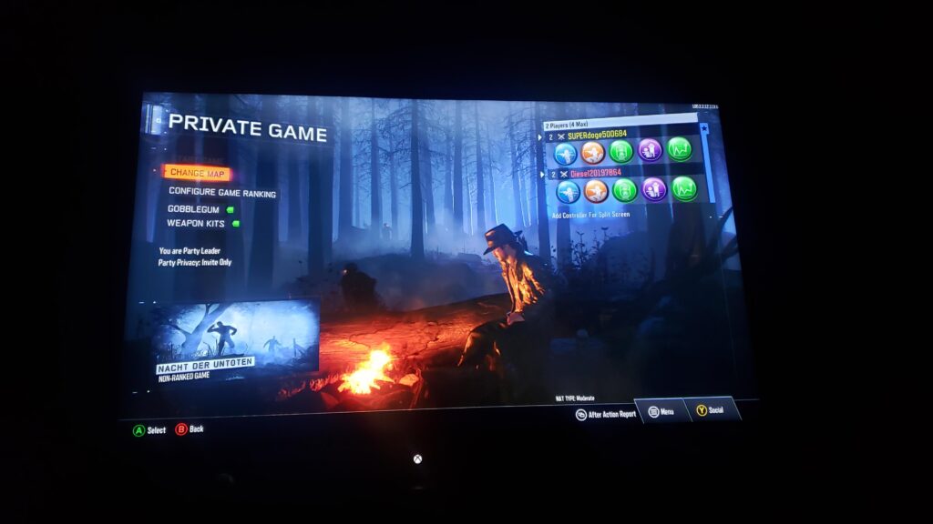 Trying to play Bo3 with my brother on a private match, won't let us do the other maps... help plz?