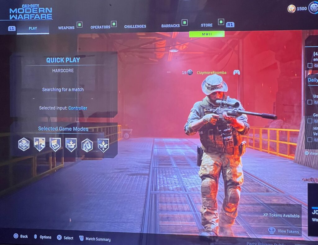 Can’t find quick play matches