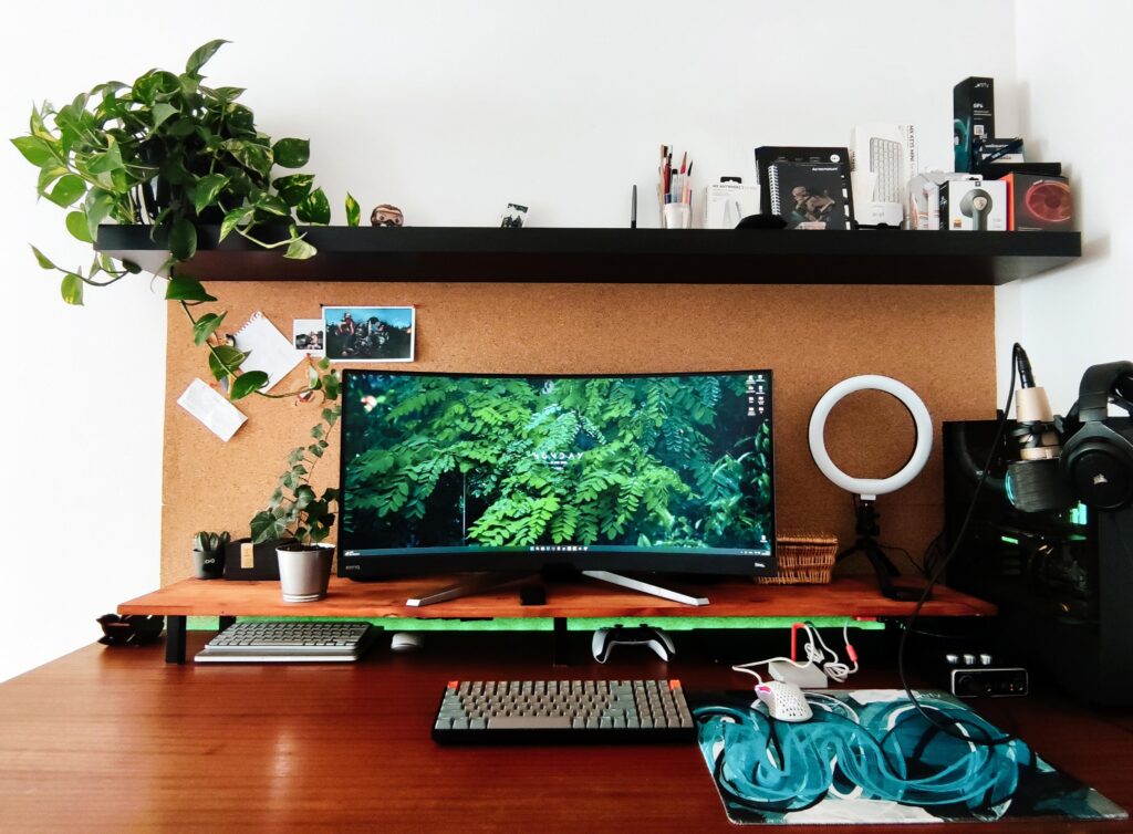Wood/nature home joystation :)