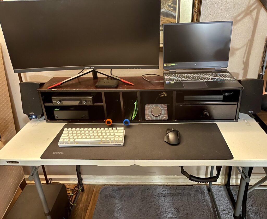Cable management nightmare. Did the best I could.