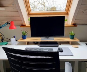 Turned an old attic into my extra quiet workspot