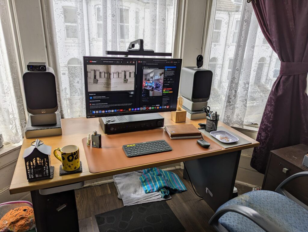 My peaceful battle/listening station!