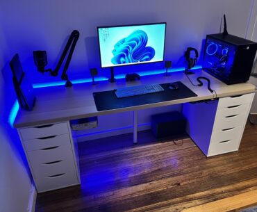 New setup for winter gaming and work.
