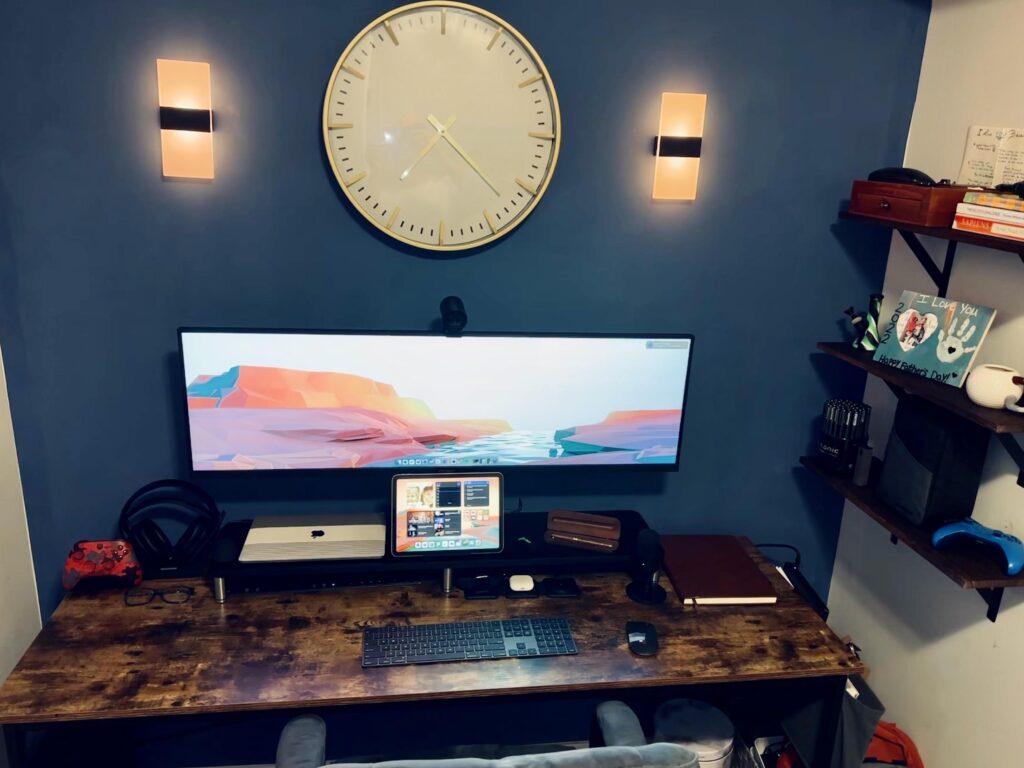 My Work Laptop / MacBook Air / Xbox - ultra widescreen setup