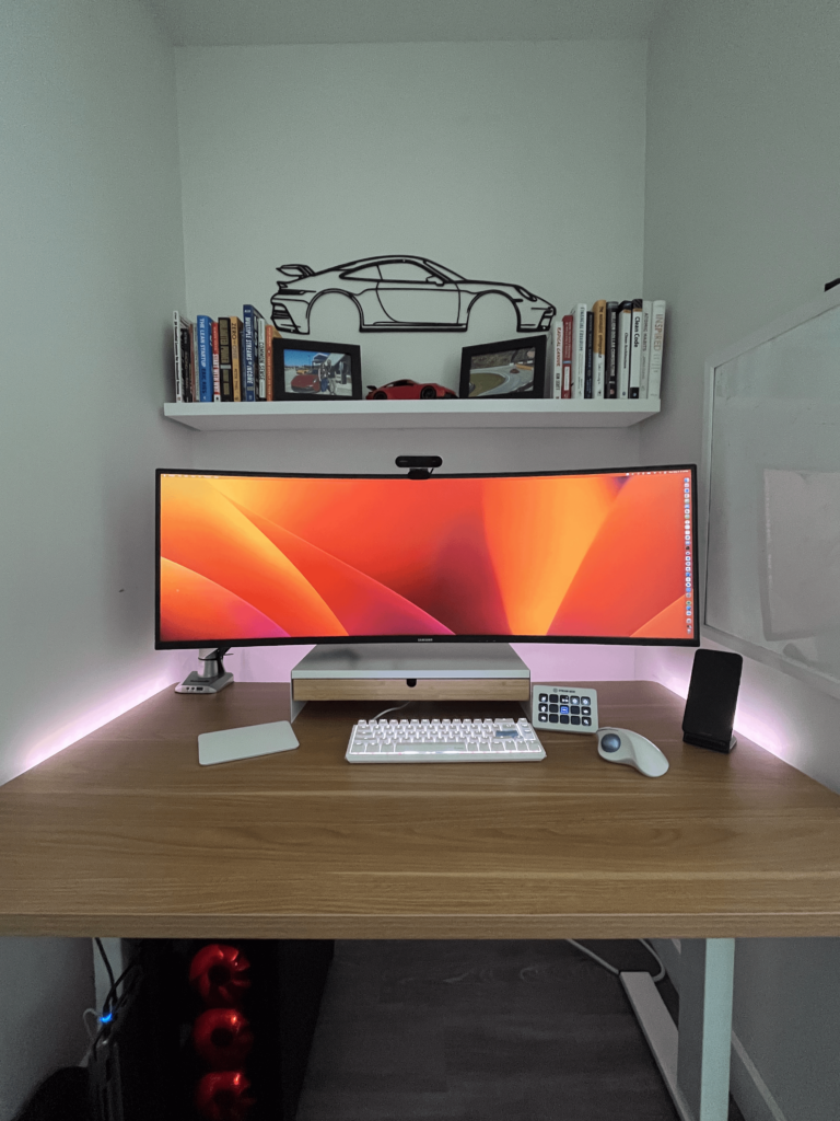 Ultimate Productivity & Gaming - 3 PCs - 13 USBs Into 1 49" Samsung Super-Ultrawide with Built In Docking Station