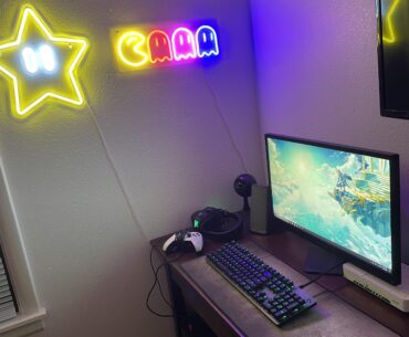My messy gaming corner