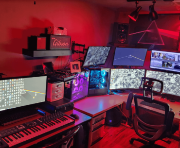 My revised battle station.