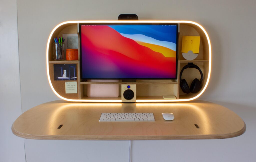 My compact folding desk for WFH