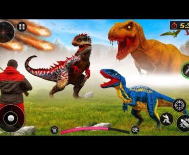 Dinosaur hunting: Gun shooting game dino zoo android gameplay #72