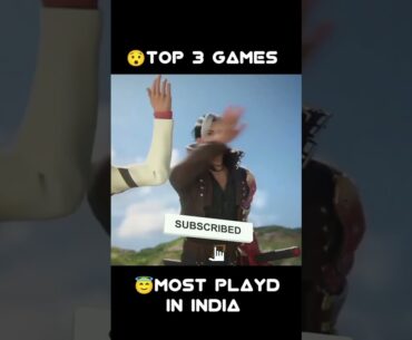TOP 3 GAMES INDIA #youtubeshorts #shorts #short #games #pubgmobile #freefire #gta #bgmi #shortvideo