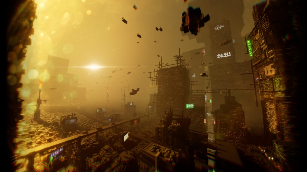 Here is a Dystopian Megalopolis from the game beta decay