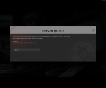 is anyone else getting the queue times or is it just me?