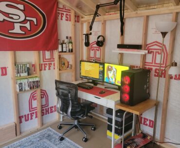 The third room in our house got taken after my son was born. I bought a 100sqft shed from home depot