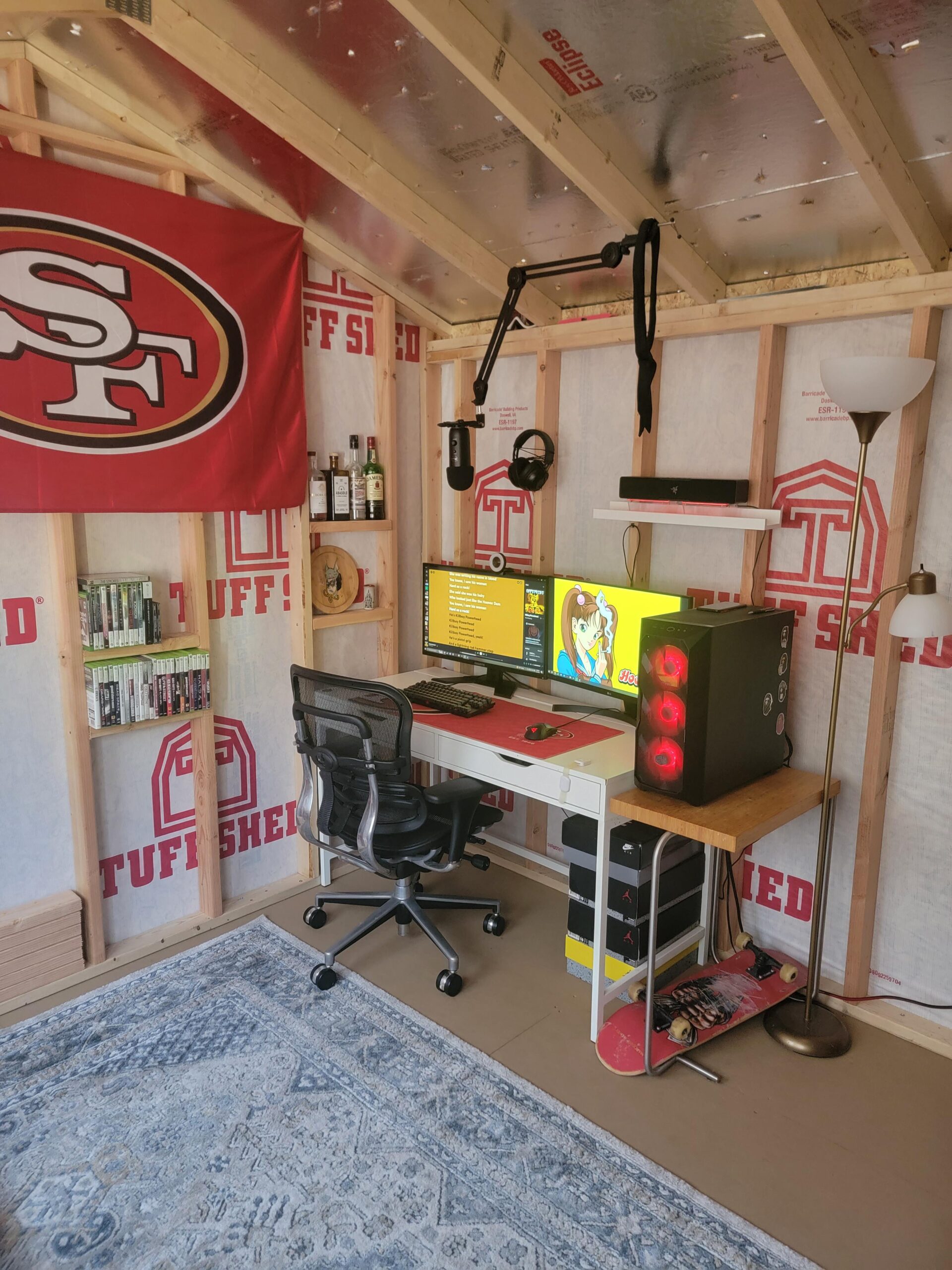 The third room in our house got taken after my son was born. I bought a 100sqft shed from home depot The third room in our house got taken after my son was born. I bought a 100sqft shed from home depot