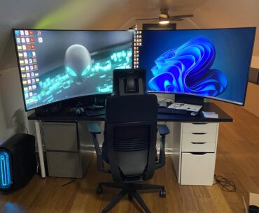 Finally got a dual monitor setup!