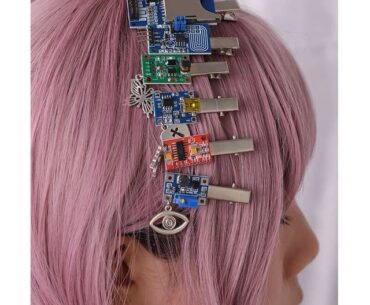 Circuit Board Hairclips