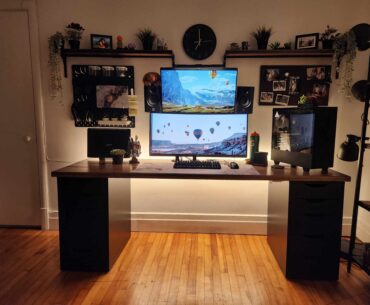 Workstation more than battle station - I can always add more lighting depending on the mood