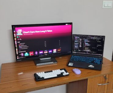 My cute little setup (4k monitor 28inch, with Lenovo legion 5 pro rtx 3060 2021)