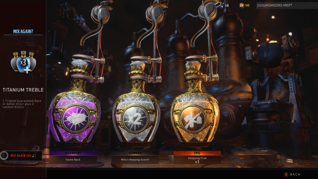 Lucky me. Titanium whatever-it's-called gave me 3 shopping free elixirs.