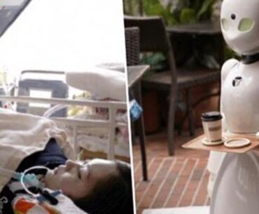 A cafe in Japan is hiring paralyzed people to to control robot servers in order to still make an income.