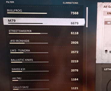 What does Everyone else's combat record look like