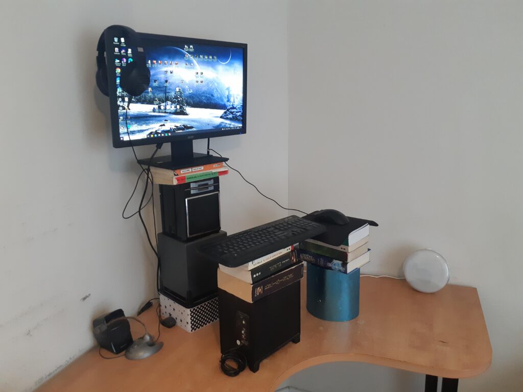 When you can't afford a standing desk but your back is killing you