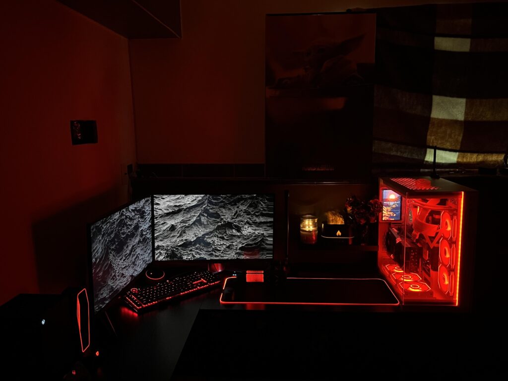 after a month of saving up money i finally am done with the set up!!! a lot of hard work and grinding for me here!