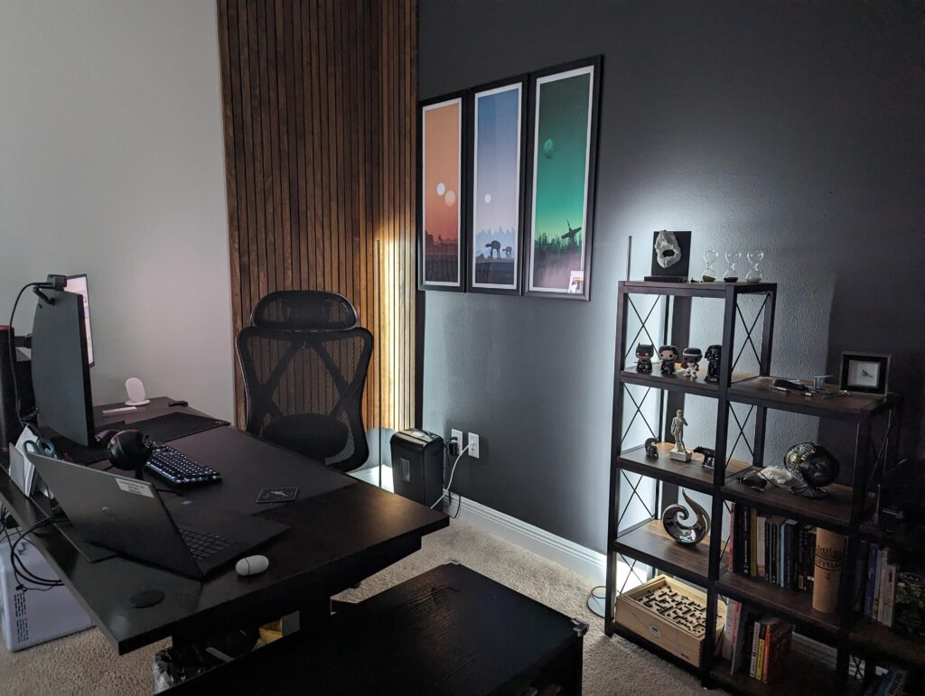 Quite, calm gaming/office station.