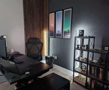 Quite, calm gaming/office station.