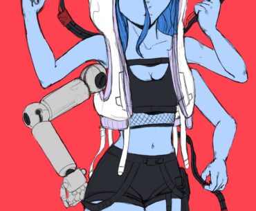 Cyberpunk Ranni the Witch by Mike Barnhardt