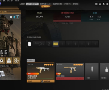 can't change my insured slot weapon in dmz