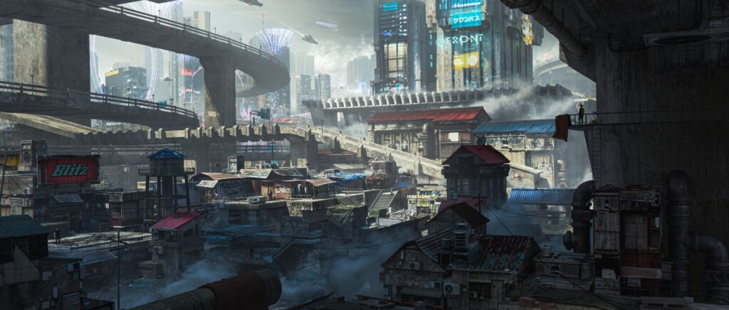 Cyberpunk Slum by 锦