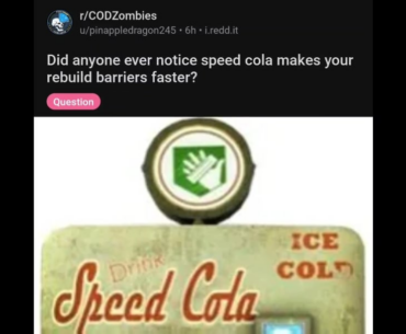 Speed Cola & Building Barriers