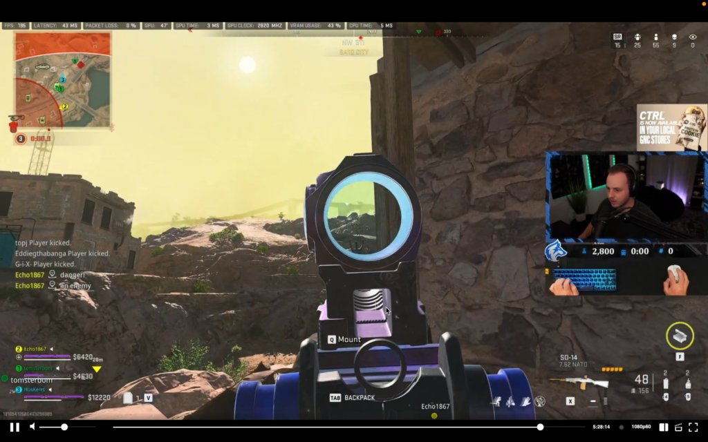 Is this guy using a mouse clicking script for single fire? From his hand cam, I don’t see his click finger moving at all which shooting, like not even a pixel is moving.