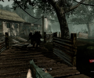 WaW knife standoff with zombie