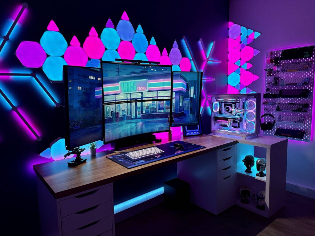 Updated the monitor layout on my RGB battlestation