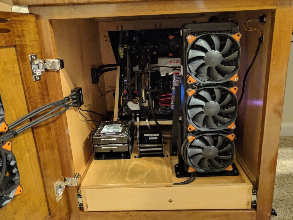 I Built A Computer Desk With A Built In Computer That Looks Like A Traditional Desk